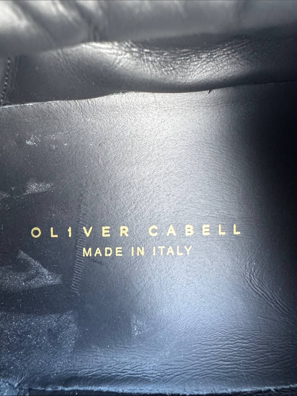 Oliver Cabell Black Leather Sneakers with White Soles 42 EU/9 US - Made In Italy - Picture 2 of 12